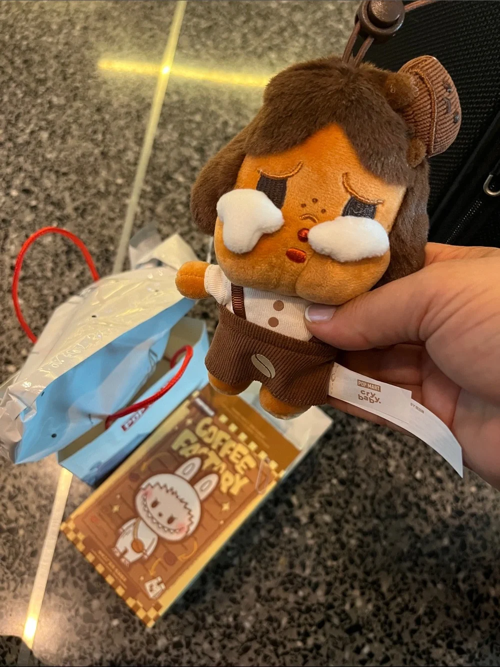 POP MART coffee factory plush toy CRYBABY dessert chef new opened surprise box